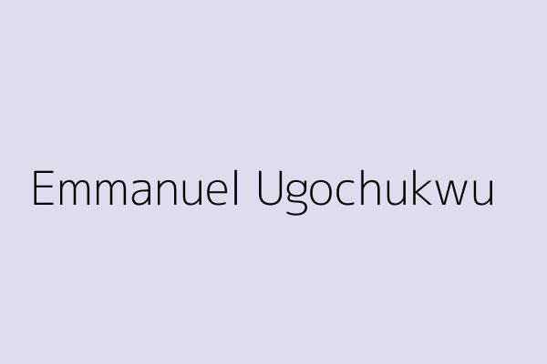 Emmanuel Ugochukwu